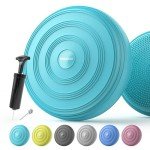 Wobble Cushion Balance Board with Pump - Black