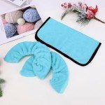 Blue Ice Skate Guards with Towel Set