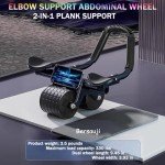 Ab Roller Wheel with Knee Mat & Timer