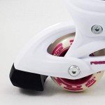 Adjustable Roces Girls' Inline Skates - White/Violet