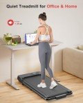 Foldable Walking Pad Treadmill with Handle Bar