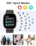HUAKUA Fitness Smartwatch with Heart Rate Monitor