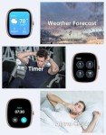 HUAKUA Fitness Smartwatch with Heart Rate Monitor