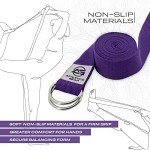 Durable 6ft Yoga Strap with Metal D-Ring