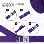 Durable 6ft Yoga Strap with Metal D-Ring
