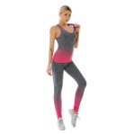 ZiaWorld Women's Seamless Gym Outfit Set - Pink
