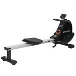 SPORTNOW Folding Rowing Machine - 16 Levels, LCD Display