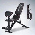 Kemket Foldable Adjustable Weight Bench for Home Workouts