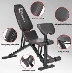 Kemket Foldable Adjustable Weight Bench for Home Workouts