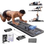 Foldable Pilates Reformer Set with Resistance Bands
