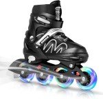 Adjustable Inline Skates for Kids - White
