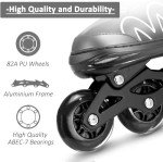 Adjustable Inline Skates for Kids - White