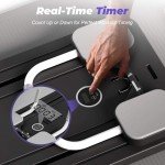 Foldable Pilates Reformer Set with Resistance Bands