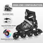 Adjustable Inline Skates for Kids - White