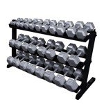 Body-Solid Grey 2-Tier Dumbbell Rack