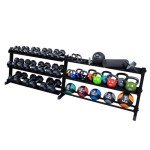 Body-Solid Grey 2-Tier Dumbbell Rack