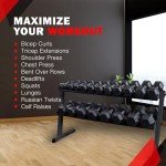 Body-Solid Grey 2-Tier Dumbbell Rack