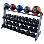 Body-Solid Grey 2-Tier Dumbbell Rack