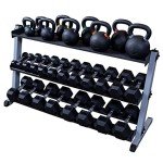 Body-Solid Grey 2-Tier Dumbbell Rack