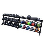 Body-Solid Grey 2-Tier Dumbbell Rack