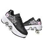 2-in-1 Roller Skate Sneakers for Kids & Adults
