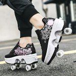 2-in-1 Roller Skate Sneakers for Kids & Adults