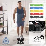 Flintronic Mini Stepper with Resistance Bands & Monitor