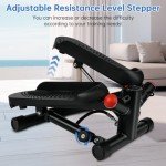 Flintronic Mini Stepper with Resistance Bands & Monitor