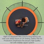 8ft Outdoor Trampoline with Ladder