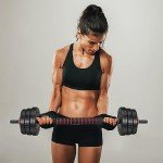 Adjustable 66LB Dumbbell and Barbell Set