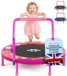 Happin Mini Trampoline for Kids with Handlebar