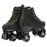 Adjustable Four-Wheel Roller Skates for Outdoor Fun