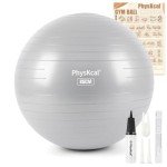 PhysKcal 85cm Anti-Burst Gym Ball - Grey