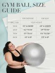 PhysKcal 85cm Anti-Burst Gym Ball - Grey