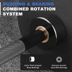 LIONSCOOL 6ft Olympic Barbell for Strength Training