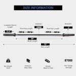 LIONSCOOL 6ft Olympic Barbell for Strength Training