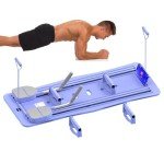 Adjustable Pilates Reformer Set with Sliding Board