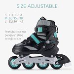 Adjustable Inline Roller Skates for All Ages