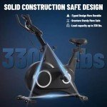 LSBIKE Indoor Spin Bike with Heart Rate Monitor