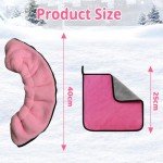 Pink Ice Skate Blade Covers with Towels