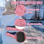 Pink Ice Skate Blade Covers with Towels