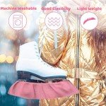 Pink Ice Skate Blade Covers with Towels
