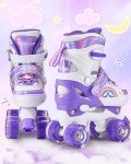 Hozzen Kids Adjustable Light-Up Roller Skates