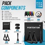 PORTENTUM 150 lbs Resistance Bands Fitness Kit