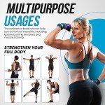PORTENTUM 150 lbs Resistance Bands Fitness Kit