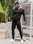 Men's 3-Piece Compression Workout Suit - Grey