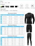 Men's 3-Piece Compression Workout Suit - Grey