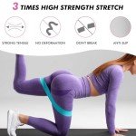 AUVIM 5-Pack Non-Slip Resistance Exercise Bands