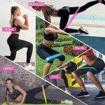 AUVIM 5-Pack Non-Slip Resistance Exercise Bands