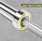 5Ft Olympic Barbell with Anti-Slip Grip